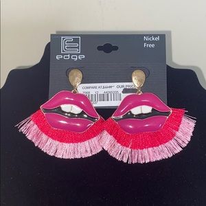 Lip earrings
